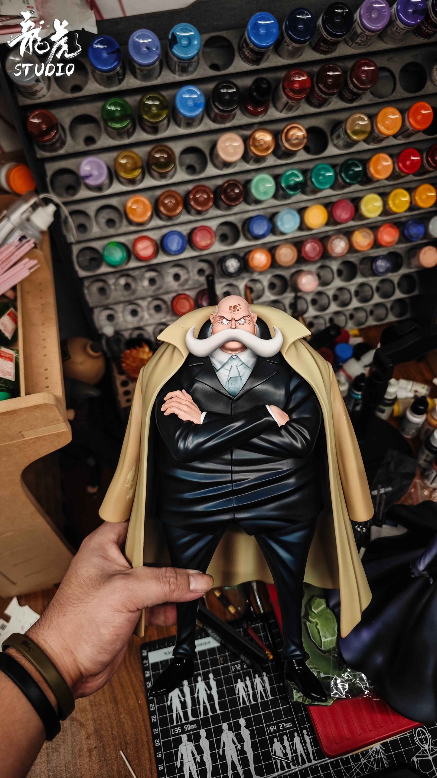 One Piece Long Hu Studio Gorosei Five Elders & Imu Sama Resin Statue