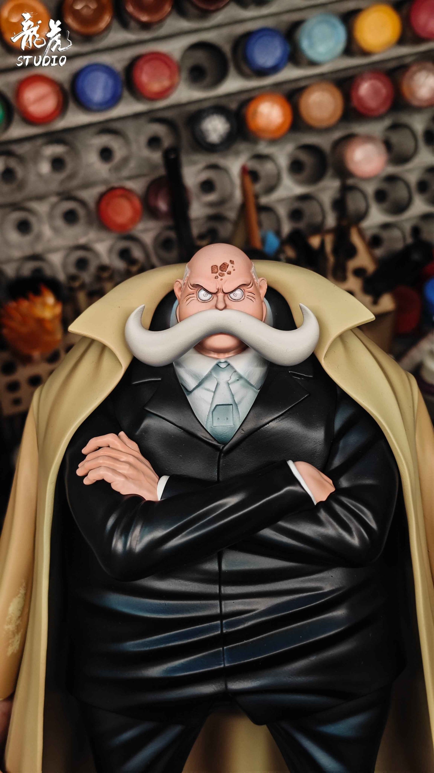 One Piece Long Hu Studio Gorosei Five Elders & Imu Sama Resin Statue