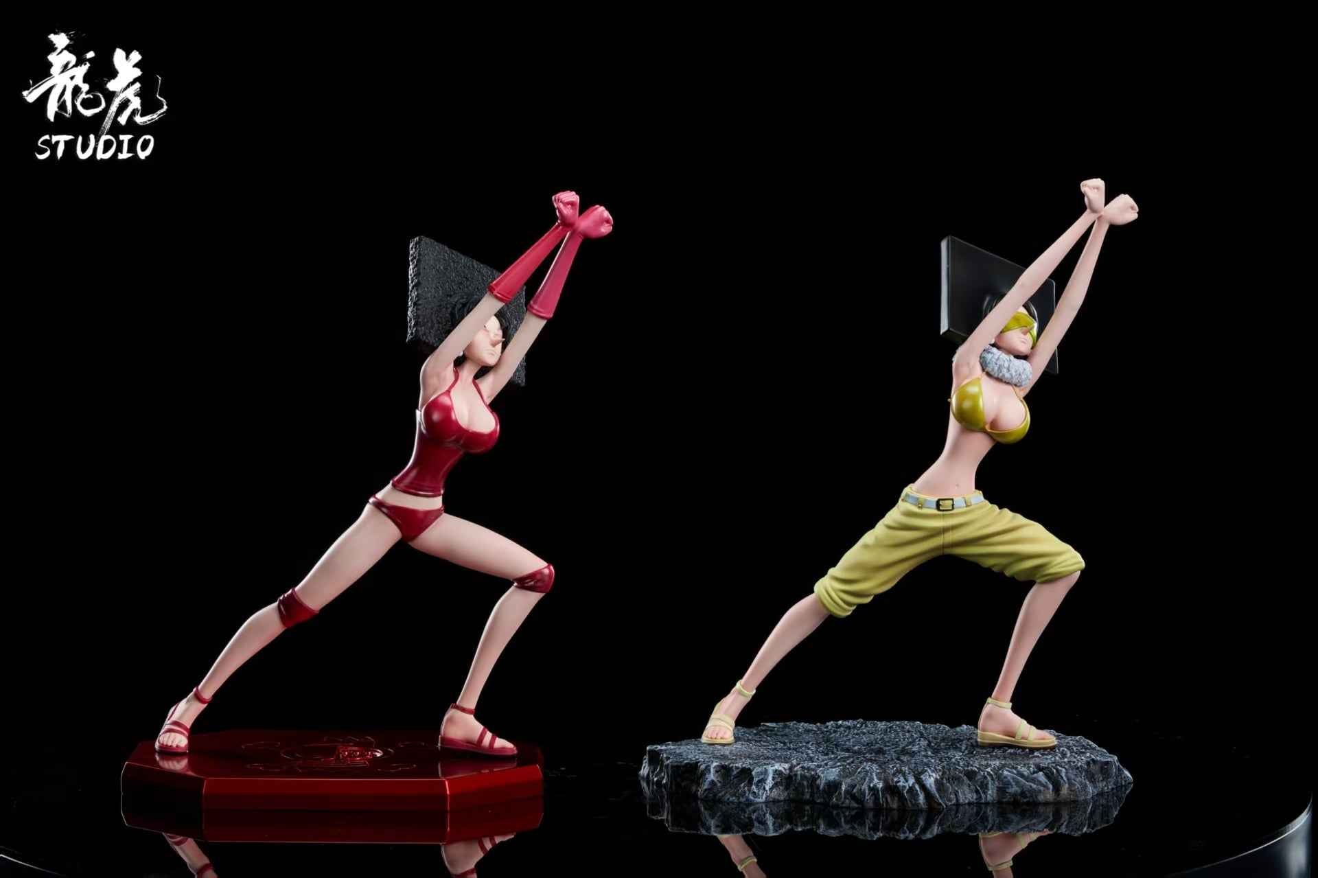One Piece Long Hu Studio Mozu and Kiwi Resin Statue