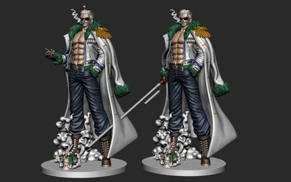 One Piece Long Hu Studio Smoker Navy Vol. 3 Resin Statue