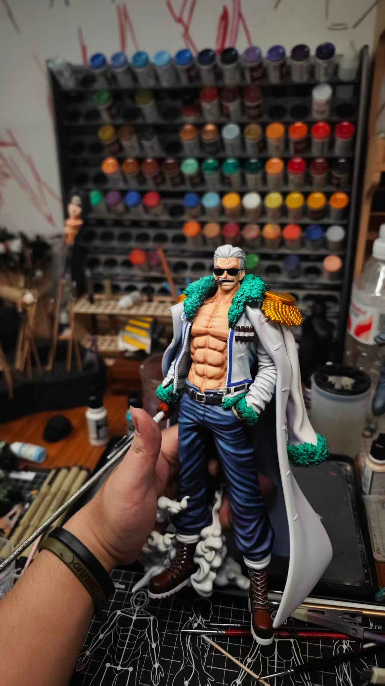 One Piece Long Hu Studio Smoker Navy Vol. 3 Resin Statue