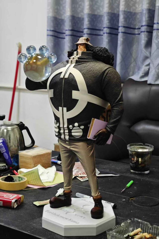 One Piece Long Hu & Ghost Studio Bartholomew Kuma & Jewelry Bonney Resin Statue