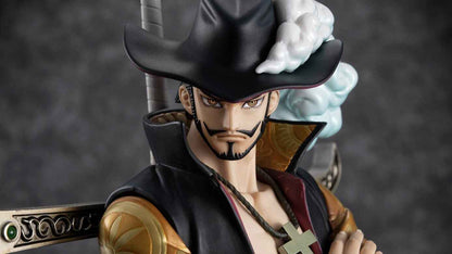One Piece MegaHouse Dracule Mihawk Excellent Model Portrait Of Pirates DX 1/8 Ver. R Licensed PVC Figure
