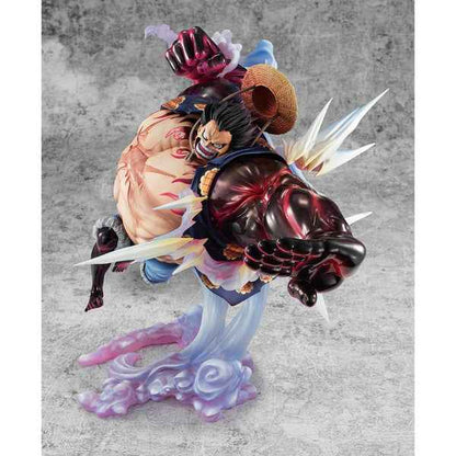 One Piece MegaHouse Monkey D. Luffy Portrait Of Pirates "SA-MAXIMUM" Gear Fourth Boundman Ver.2 Licensed PVC Figure