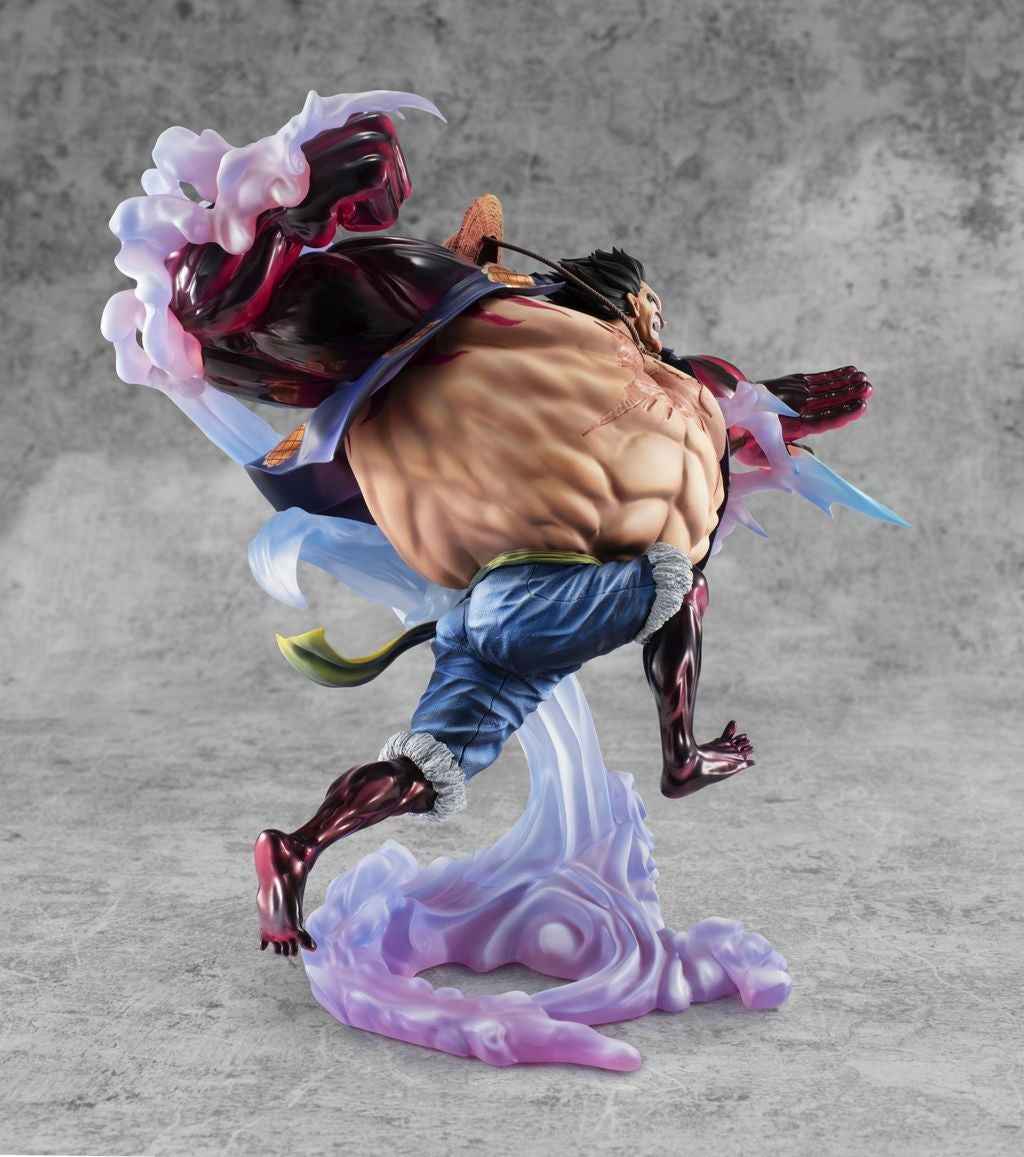 One Piece MegaHouse Monkey D. Luffy Portrait Of Pirates "SA-MAXIMUM" Gear Fourth Boundman Ver.2 Licensed PVC Figure