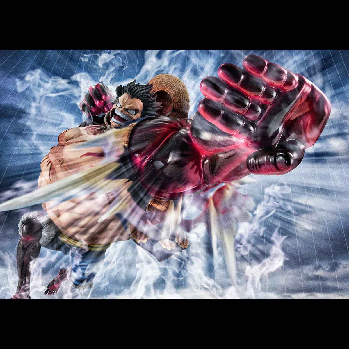 One Piece MegaHouse Monkey D. Luffy Portrait Of Pirates "SA-MAXIMUM" Gear Fourth Boundman Ver.2 Licensed PVC Figure