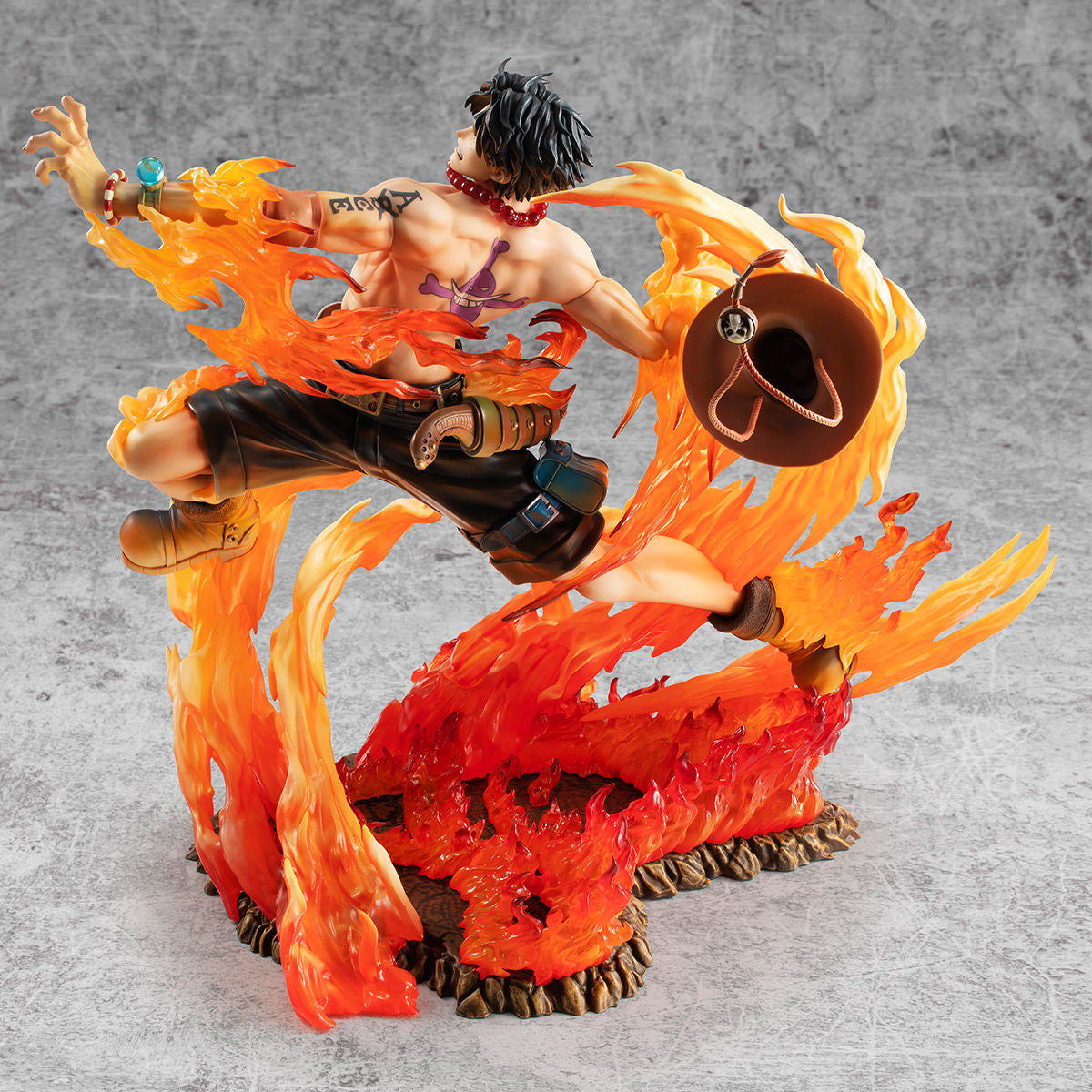 One Piece Megahouse Portgas D. Ace Portrait Of Pirates Maximum 15th Limited Ver. Licensed PVC Figure