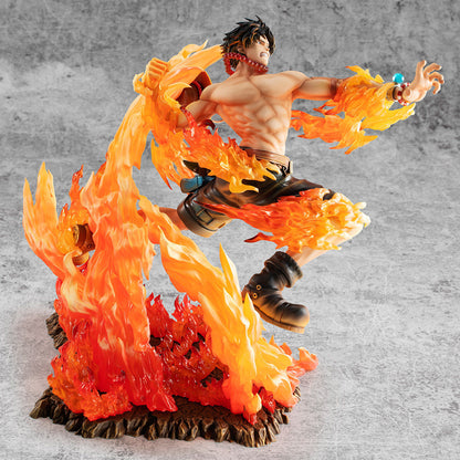 One Piece Megahouse Portgas D. Ace Portrait Of Pirates Maximum 15th Limited Ver. Licensed PVC Figure