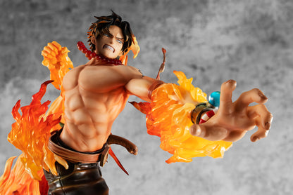 One Piece Megahouse Portgas D. Ace Portrait Of Pirates Maximum 15th Limited Ver. Licensed PVC Figure