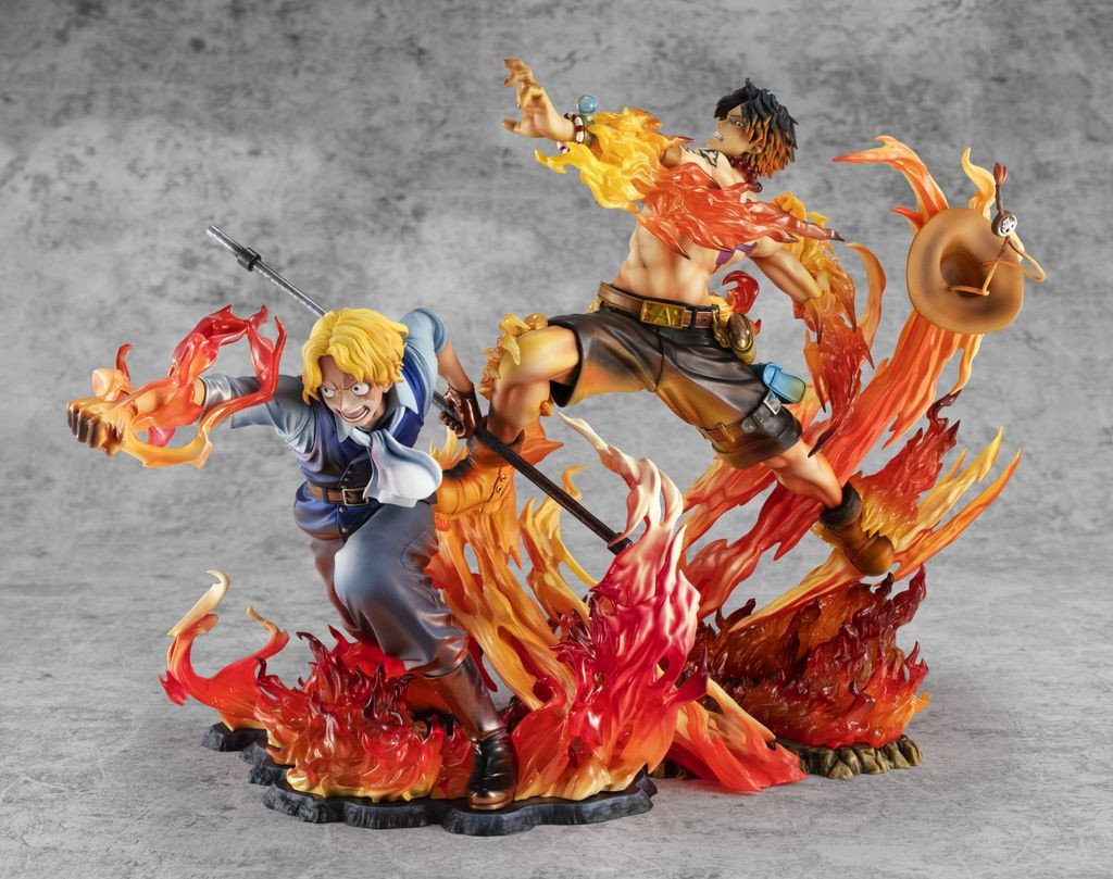 One Piece Megahouse Portgas D. Ace Portrait Of Pirates Maximum 15th Limited Ver. Licensed PVC Figure