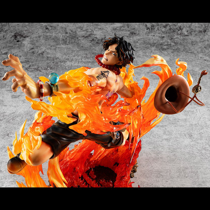 One Piece Megahouse Portgas D. Ace Portrait Of Pirates Maximum 15th Limited Ver. Licensed PVC Figure