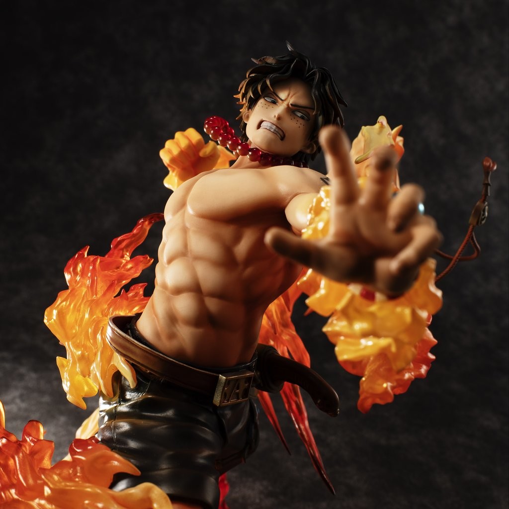 One Piece Megahouse Portgas D. Ace Portrait Of Pirates Maximum 15th Limited Ver. Licensed PVC Figure