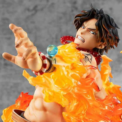 One Piece Megahouse Portgas D. Ace Portrait Of Pirates Maximum 15th Limited Ver. Licensed PVC Figure