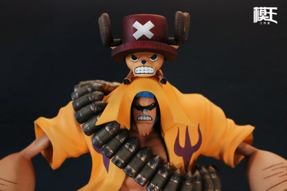 One Piece Mo Wang Studio Super Pirate Six God Chopper & Zoro & Sanji & Franky & Usopp Resin Statue
