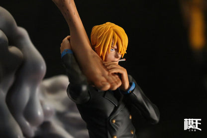 One Piece Mo Wang Studio Super Pirate Six God Chopper & Zoro & Sanji & Franky & Usopp Resin Statue