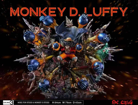One Piece More Fun & Monkey D Studio Monkey D. Luffy Gear 3rd Resin Statue