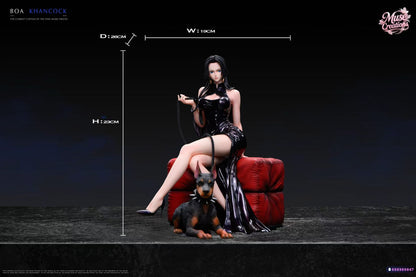 One Piece Muse Creations Boa Hancock Dog-Walking Resin Statue