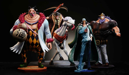 One Piece New Century Studio Kuzan x Jesus Burgess x Vasco Shot x Doc Q x Sanjuan Wolf Resin Statue