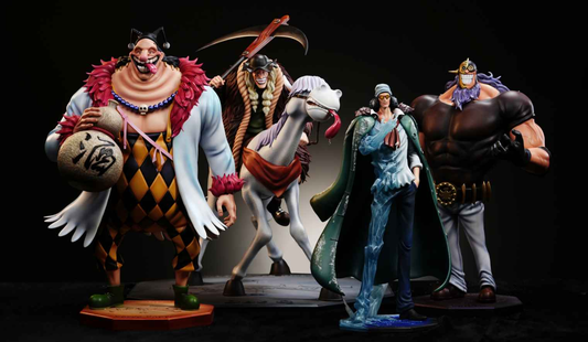 One Piece New Century Studio Kuzan x Jesus Burgess x Vasco Shot x Doc Q x Sanjuan Wolf Resin Statue