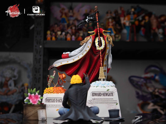 One Piece Passion & Cube Studio Whitebeard and Ace Final Chapter 2.0 Resin Statue
