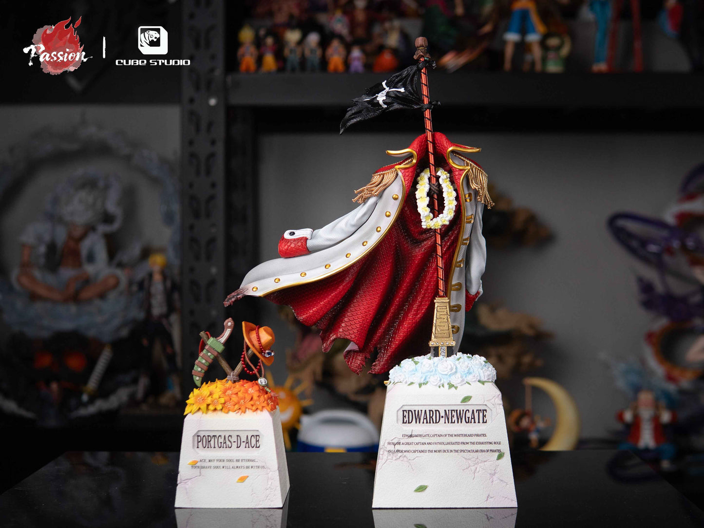 One Piece Passion & Cube Studio Whitebeard and Ace Final Chapter 2.0 Resin Statue