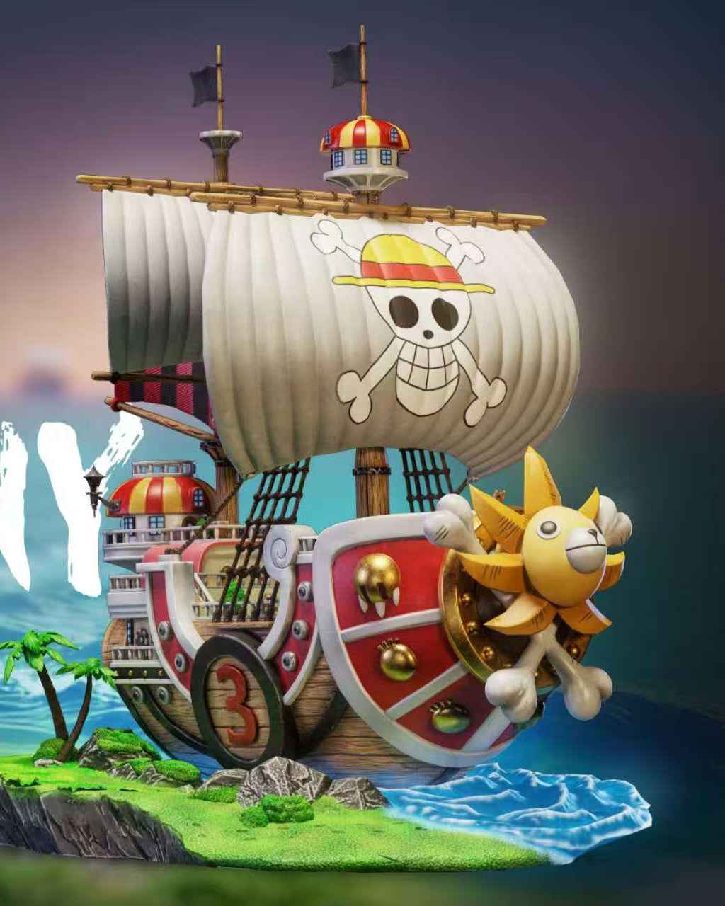 One Piece Qi Hang Studio Thousand Sunny Resin Statue