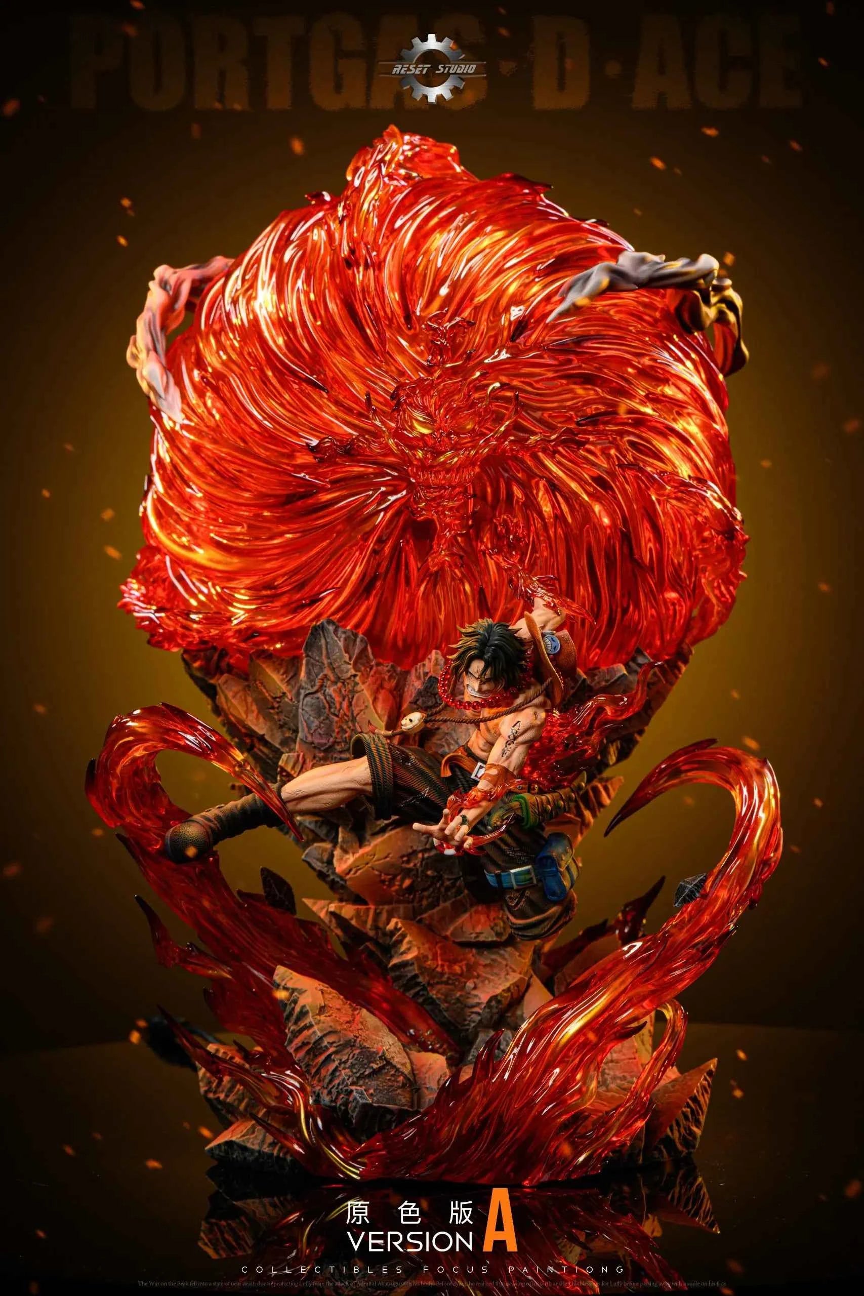 One Piece Reset Studio Portgas D. Ace Resin Statue