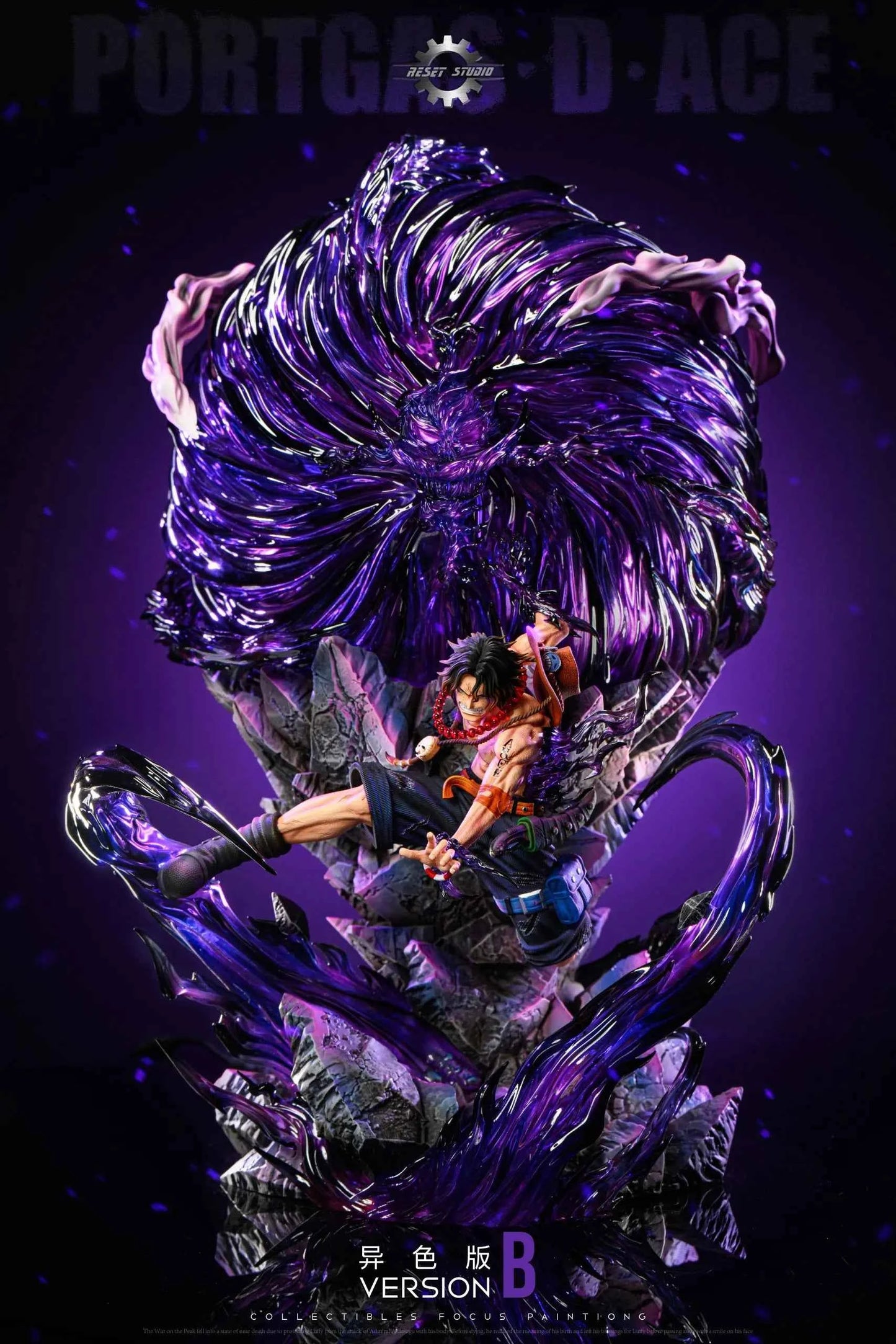 One Piece Reset Studio Portgas D. Ace Resin Statue