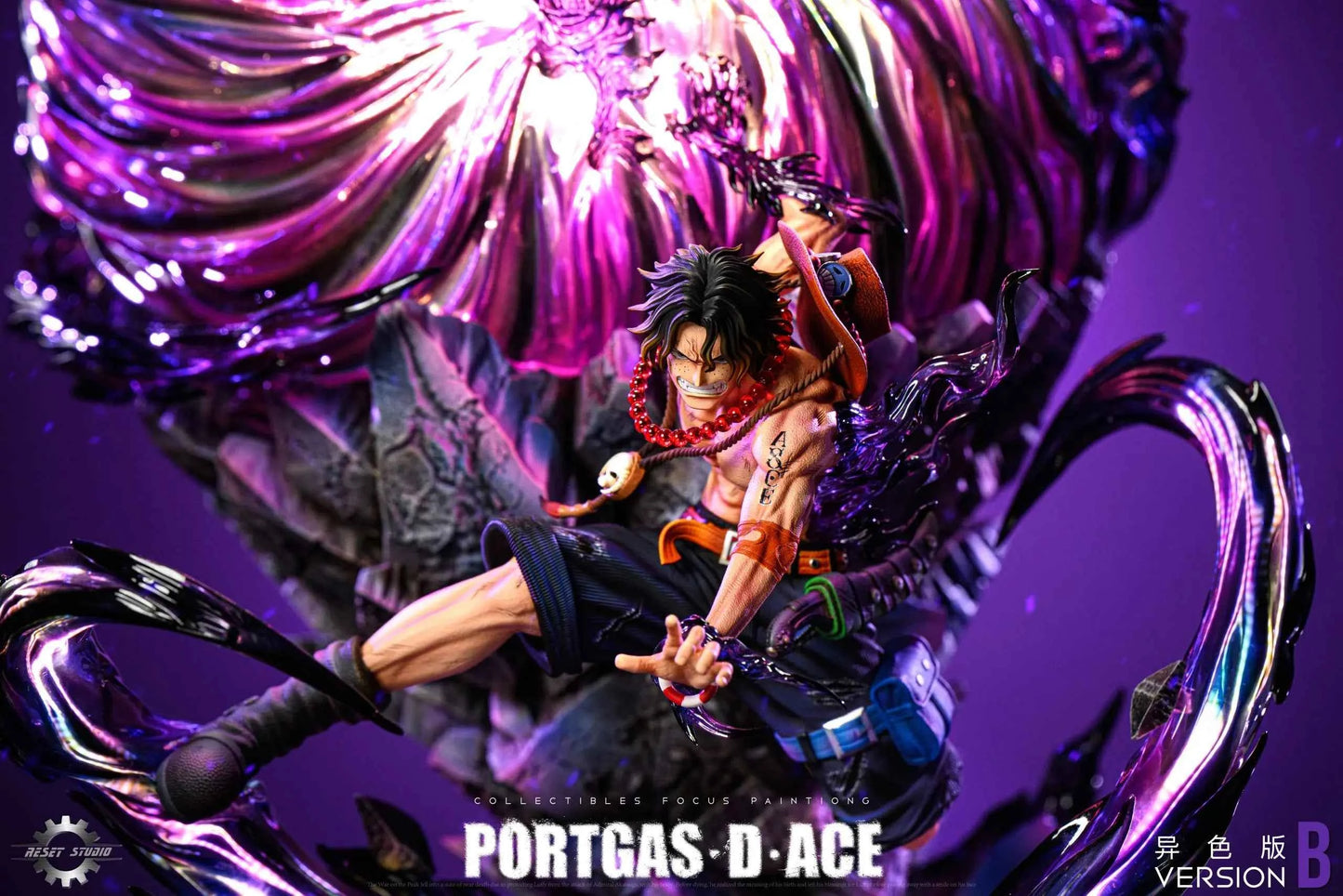 One Piece Reset Studio Portgas D. Ace Resin Statue