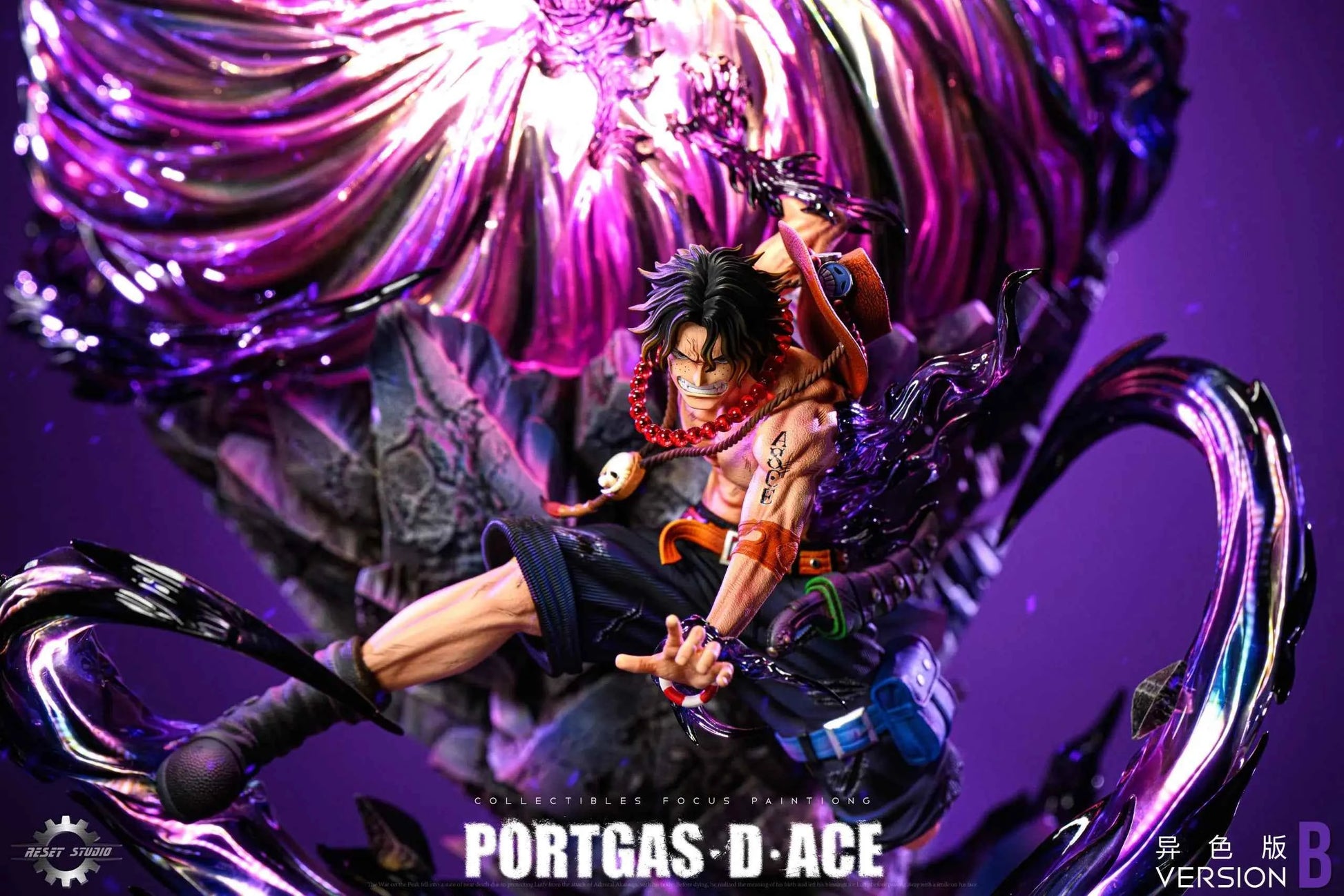 One Piece Reset Studio Portgas D. Ace Resin Statue