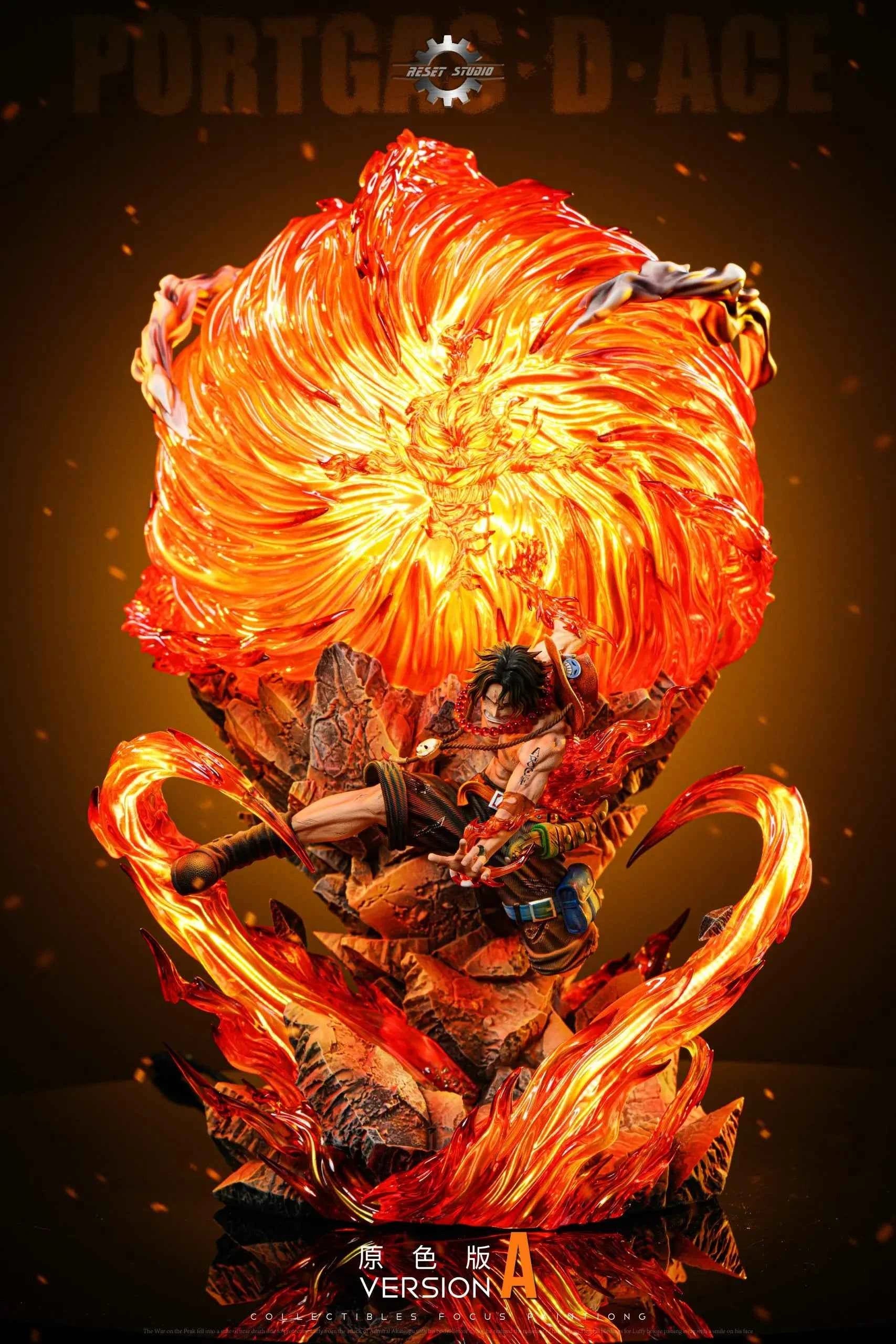One Piece Reset Studio Portgas D. Ace Resin Statue