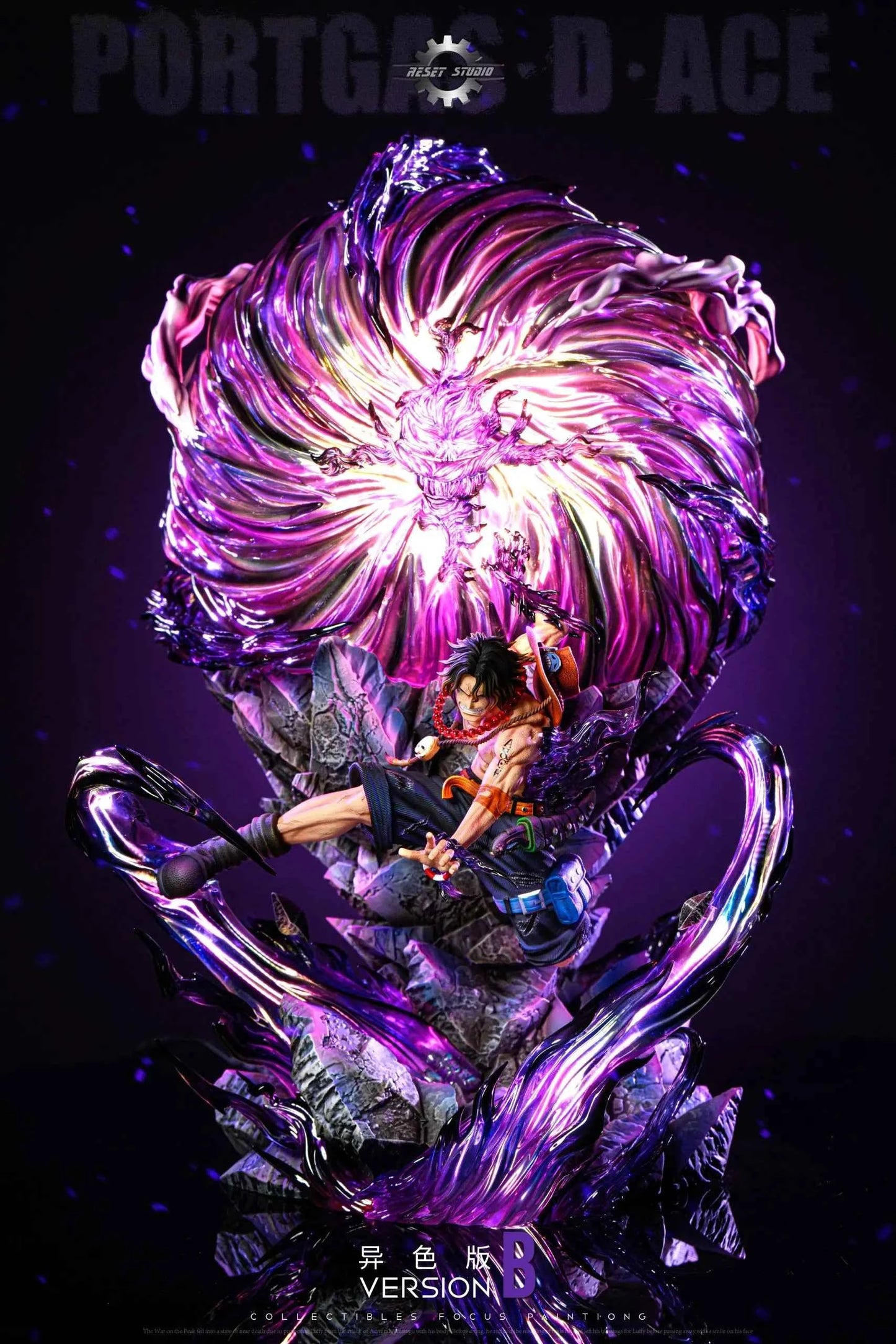 One Piece Reset Studio Portgas D. Ace Resin Statue