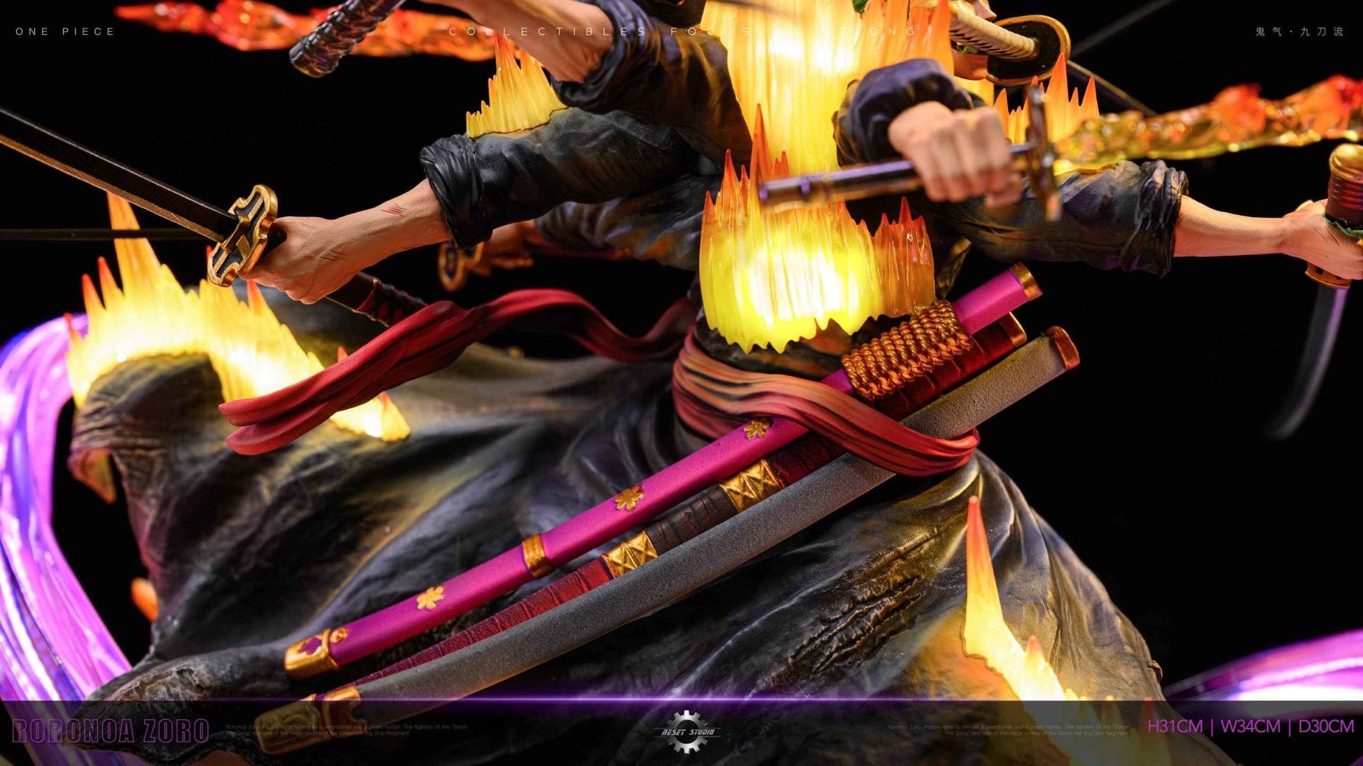 One Piece Reset Studio Roronoa Zoro Ashura Resin Statue