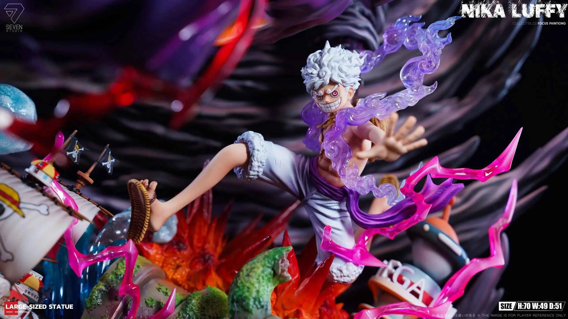 One Piece Seven Studio Monkey D. Luffy Nika Resin Statue