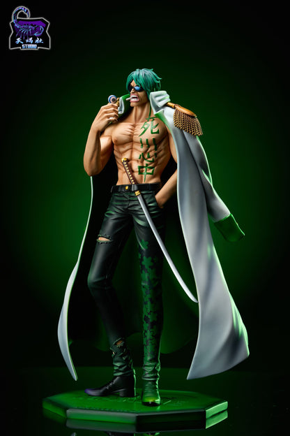 One Piece Tian Xie She Studio Admiral Aramaki Ryokugyu Resin Statue
