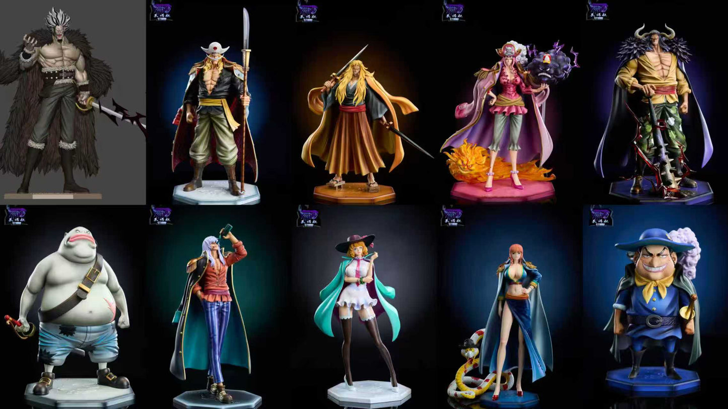 One Piece Tian Xie She Studio Rocks Pirates Set Resin Statue