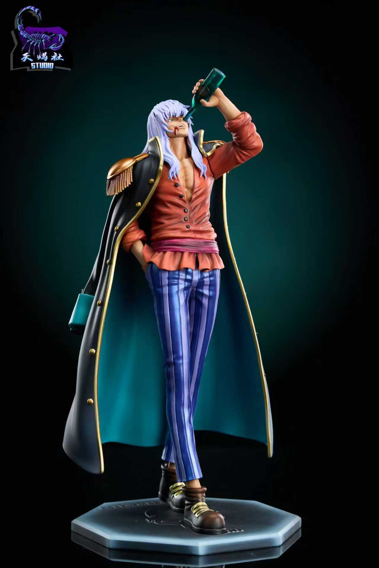 One Piece Tian Xie She Studio Rocks Pirates Set Resin Statue