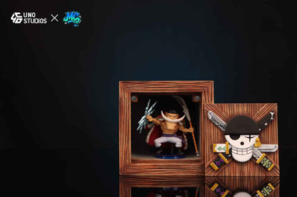 One Piece UNO Studio Emblem Wooden Boxes Resin Statue