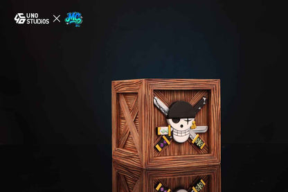 One Piece UNO Studio Emblem Wooden Boxes Resin Statue