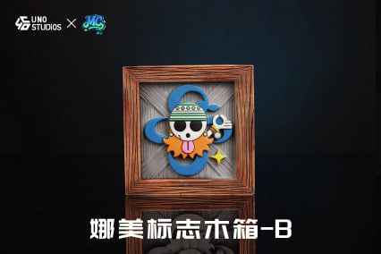 One Piece UNO Studio Emblem Wooden Boxes Resin Statue
