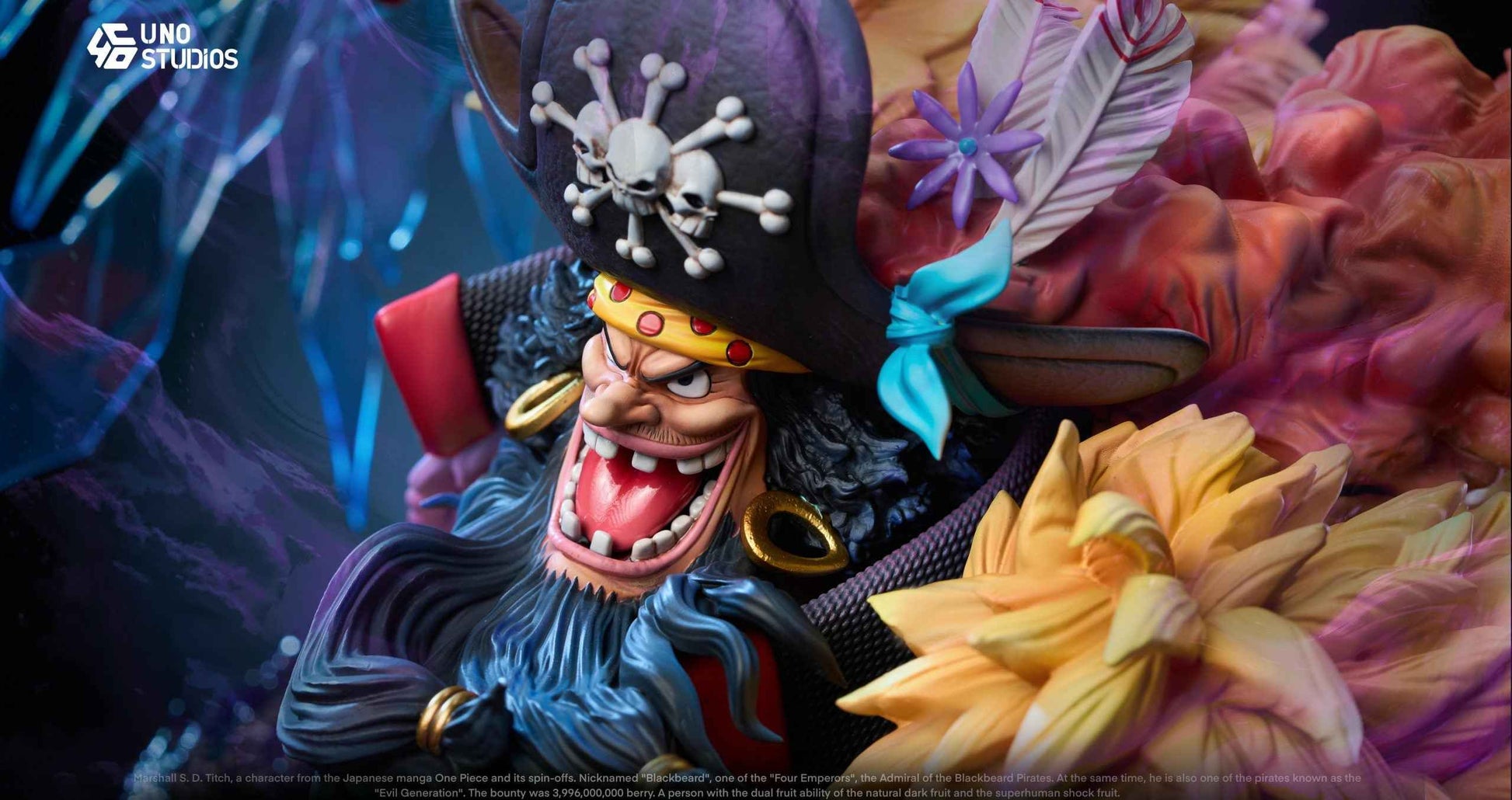 One Piece UNO Studio Marshall D. Teach Blackbeard bust Resin Statue