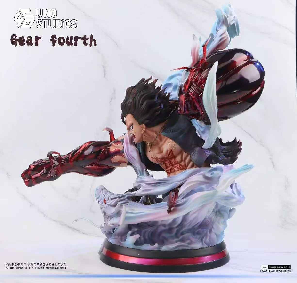 One Piece UNO Studio Monkey D. Luffy Snake Man Gear 4th Bust Resin Statue