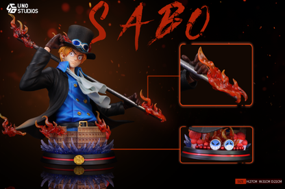One Piece UNO Studio Sabo Bust 1/4 Resin Statue