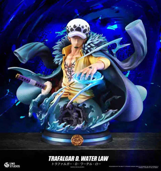 One Piece UNO Studio Trafalgar D. Water Law 1/4 Bust Resin Statue