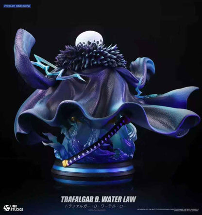 One Piece UNO Studio Trafalgar D. Water Law 1/4 Bust Resin Statue