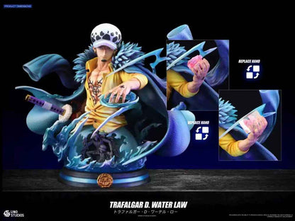 One Piece UNO Studio Trafalgar D. Water Law 1/4 Bust Resin Statue