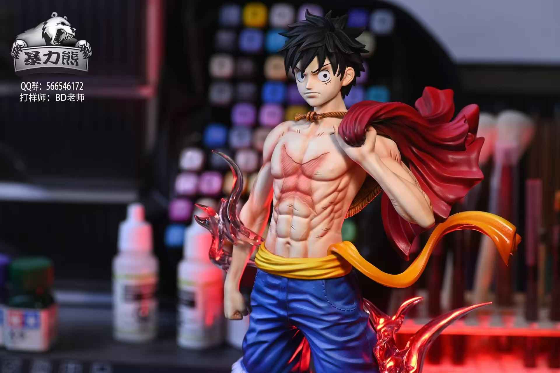 One Piece Violent Bear Studio Monkey D. Luffy Resin Statue