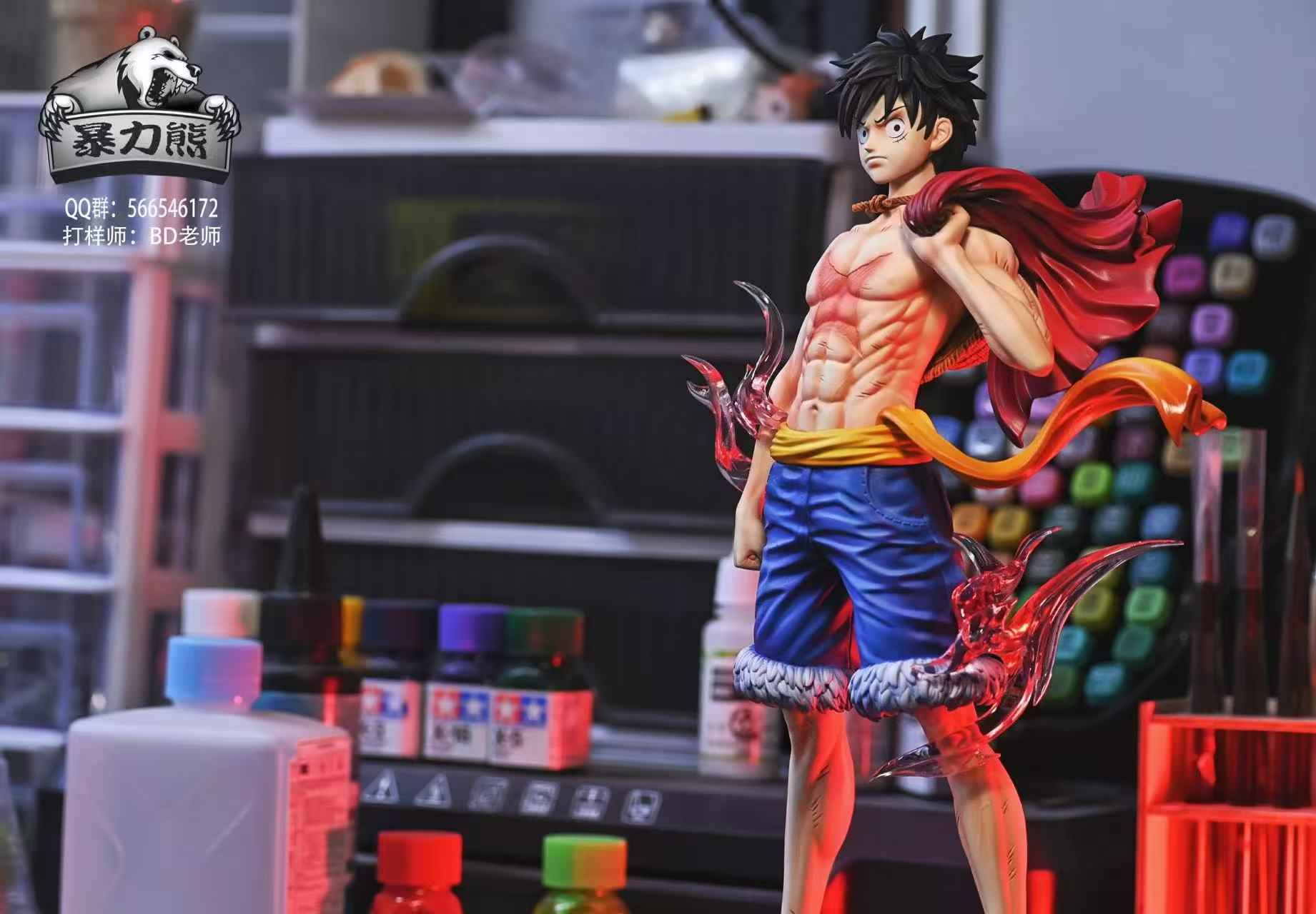 One Piece Violent Bear Studio Monkey D. Luffy Resin Statue