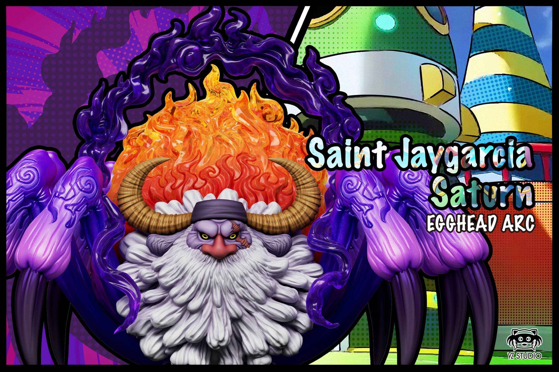 One Piece YZ Studio Egghead Arc Saint Jaygarcia Saturn Demon Form WCF Scale Resin Statue