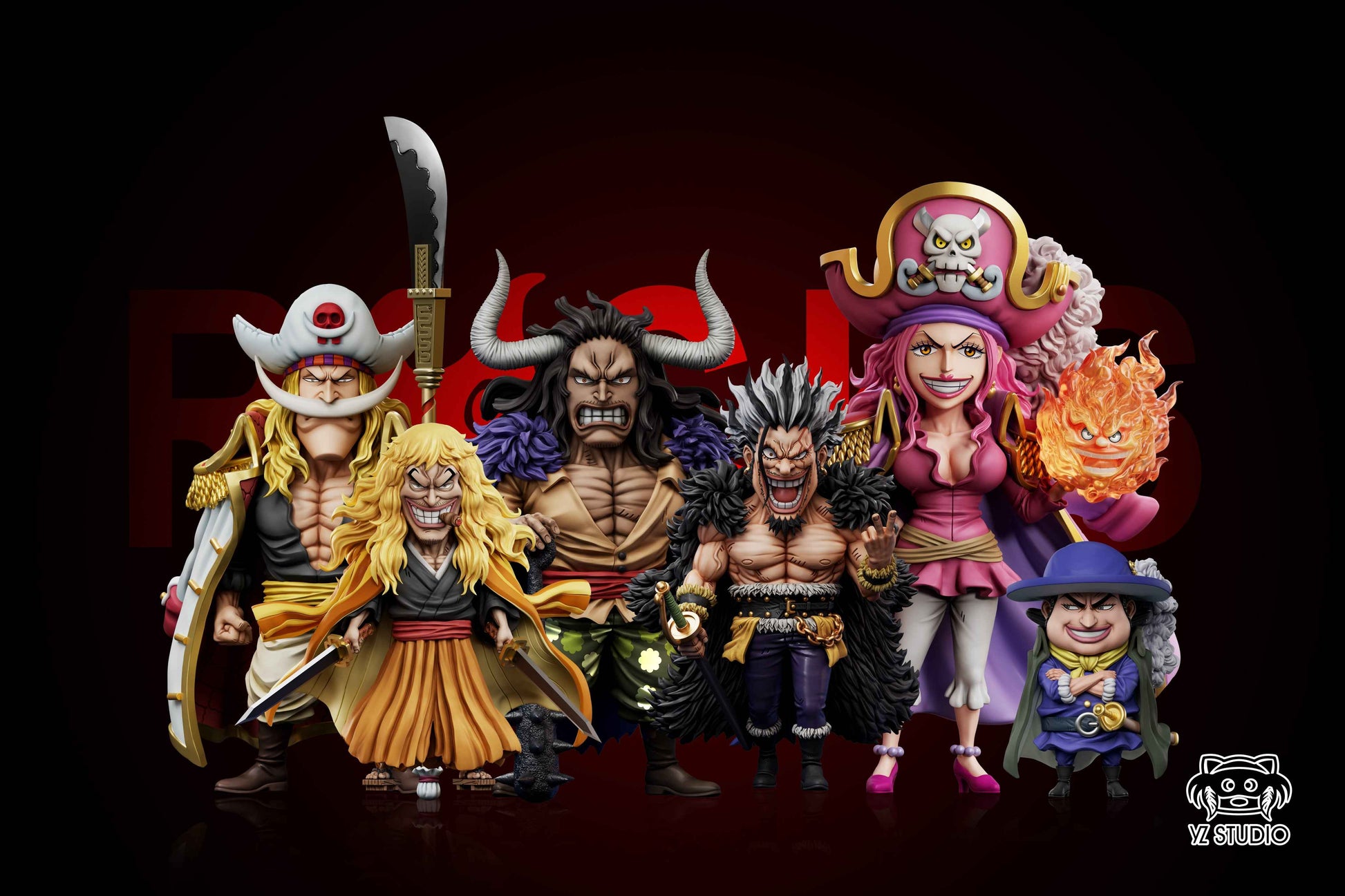 One Piece YZ Studio God Valley Streusen WCF Resin Statue